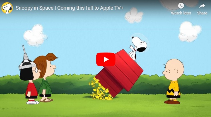 Apple unveils first look at Peanuts animated series, Snoopy in Space